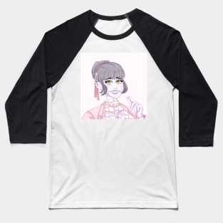 Anime Girl Pixal Baseball T-Shirt